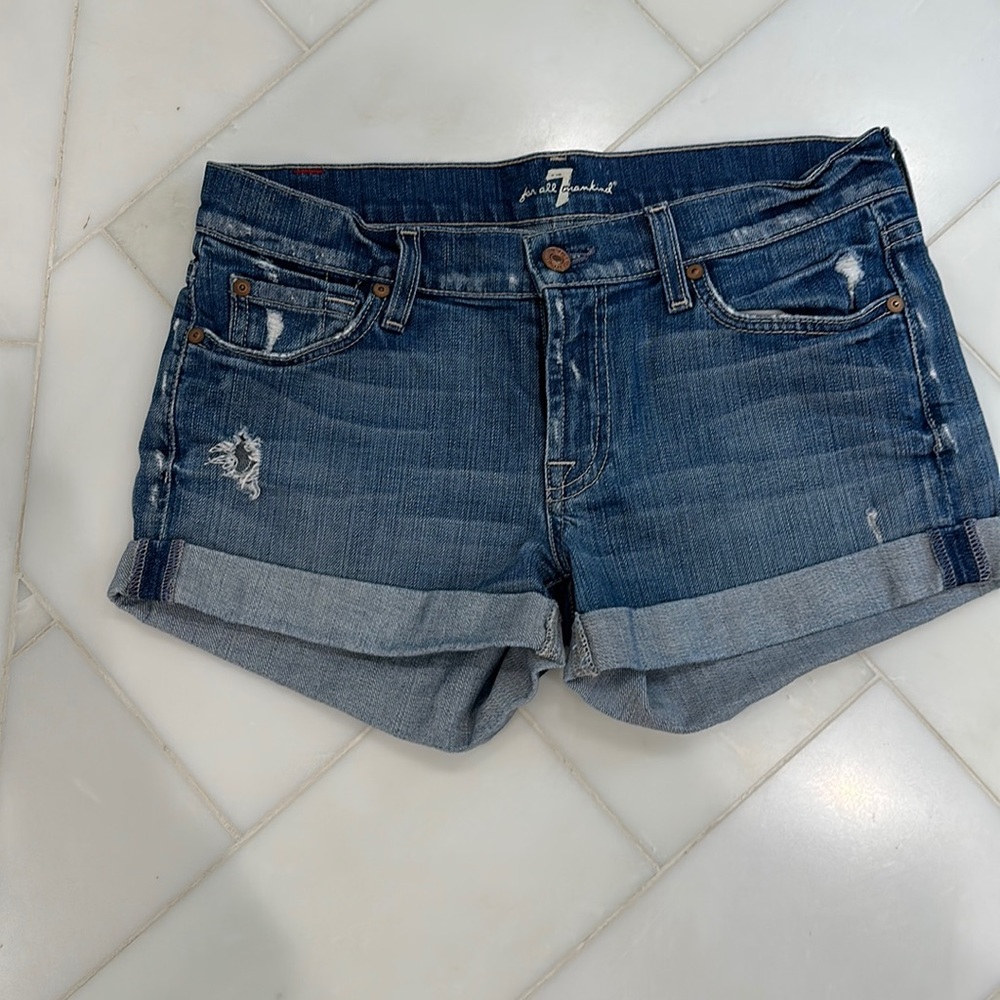 7 For All Mankind Jean Shorts
